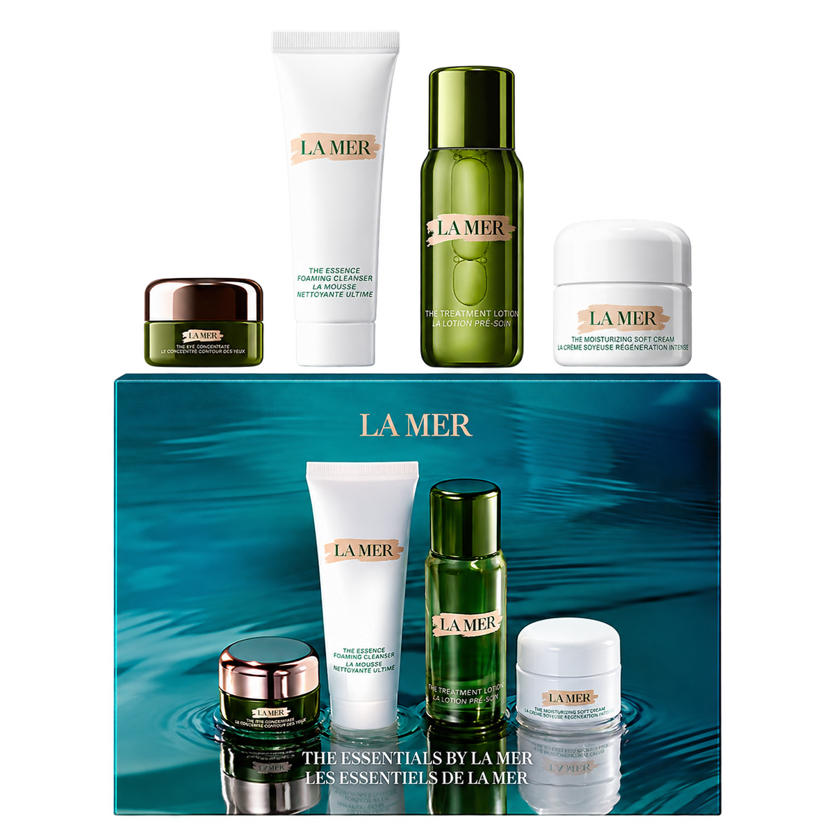 Hautpflege-Set (Essenz-Schaumreiniger + Reparierendes Gesichtswasser + Augenserum + Feuchtigkeitscreme)